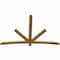Ekena Millwork Alberta Rough Sawn Timber Gable Bracket, Western Red Cedar, 84"W x 56"H x 2"D x 4"F, 16/12 Pitch GBW084X56X0204ALB00RWR - alternate 5